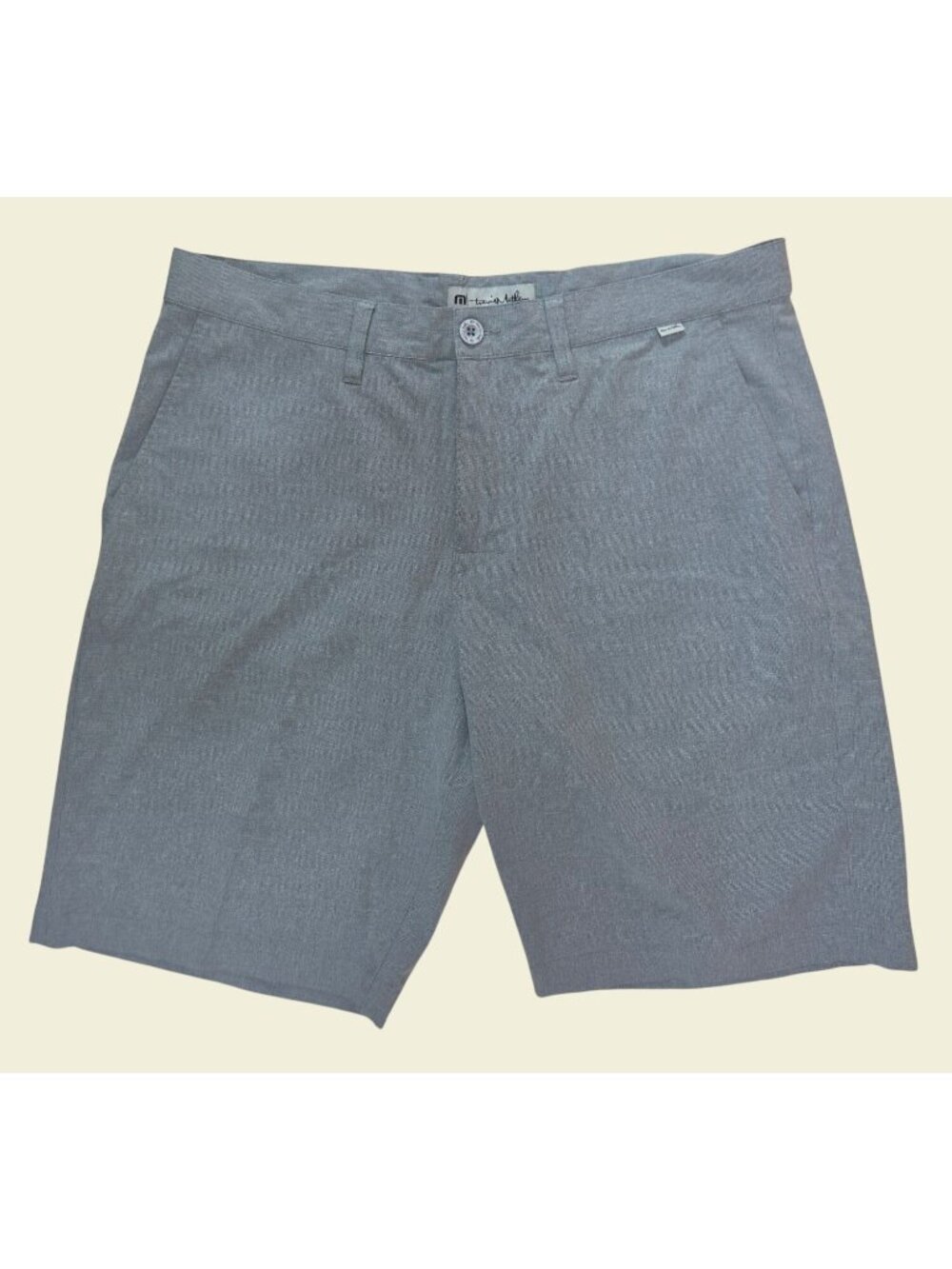 Travis Mathew Mens Gray Stretch Shorts Size 36